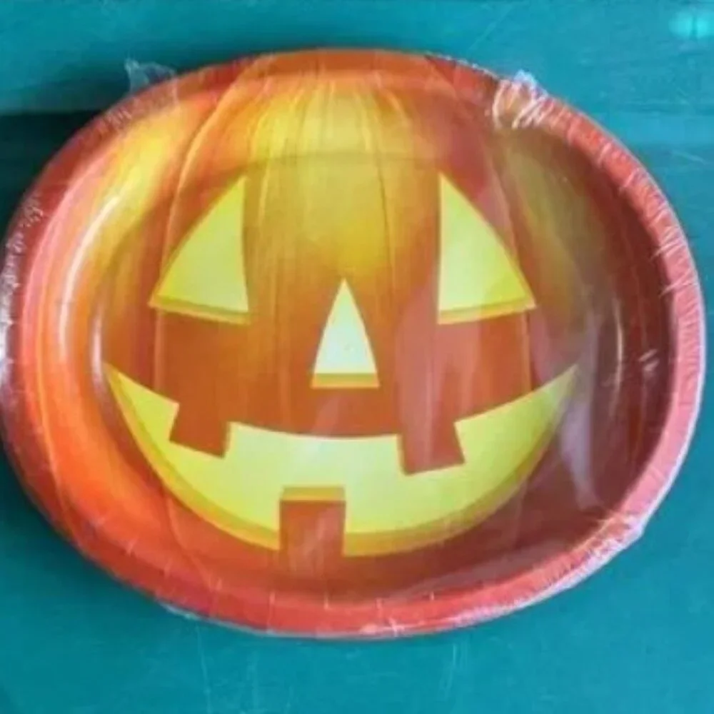 Halloween Party Plates & Napkins Set of 56 Paper Disposable Tableware